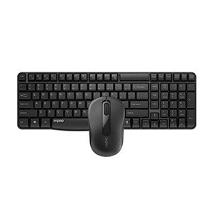 RAPOO X1800S Keyboard and Mouse Combo Wireless Desktop Keyboard  (Black)