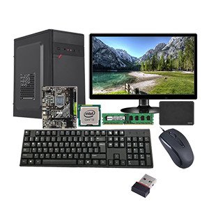 Assembled Desktop ( Intel i3 4th Gen / H81 Motherboard / 8GB DDR3 / 256GB SSD / 19 Inch Monitor / USB Keyboard & Mouse / WIFI Device / Windows 10 / 1 Year Warranty )