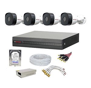 CP Plus 2.4MP (1080P)  4 Pcs HD Bullet Camera & 8 Channel DVR Kit With All Accessories