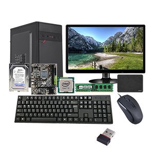 I3 6TH, 110MB, 8GB DDR4,256GB SSD, 500GB HDD, K+M, 19.5", WIFI